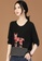 A-IN GIRLS black Fashion Pattern Crew Neck Sweater 64A46AA10A6164GS_3