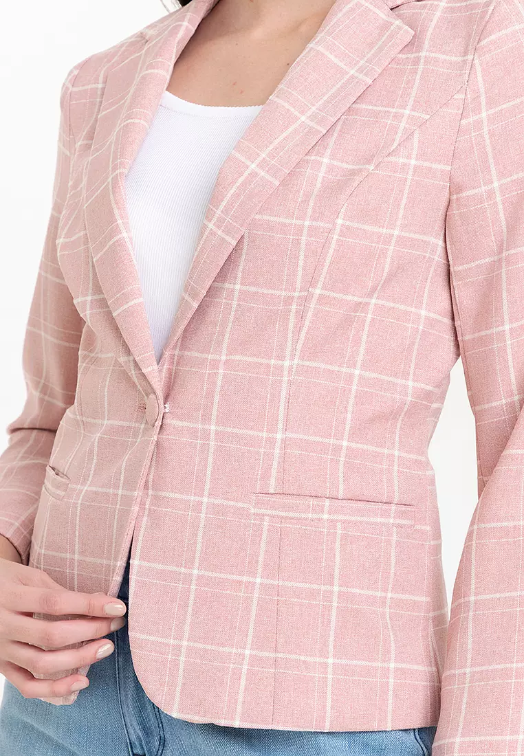 Checkered Blazer