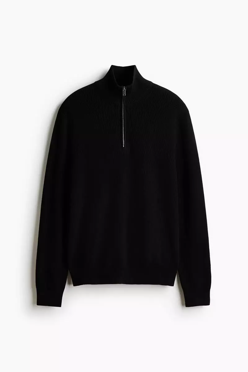 Regular Fit Zip-top jumper
