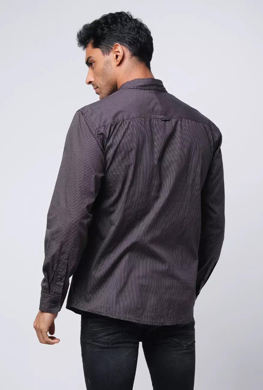 Kemeja Pria Slimfit Pixel