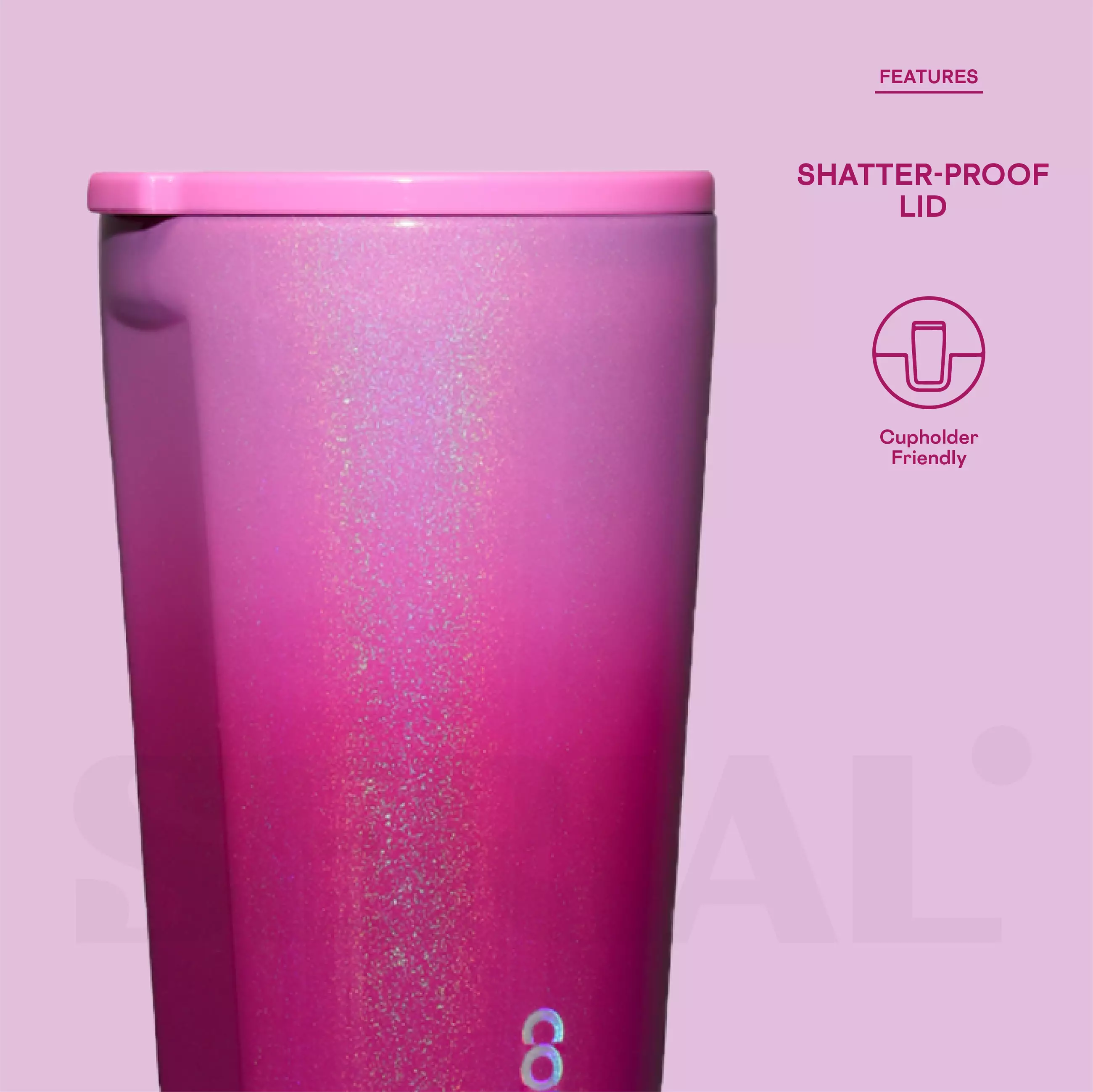 CORKCICLE® Tumbler 16oz - Ombre Unicorn Kiss