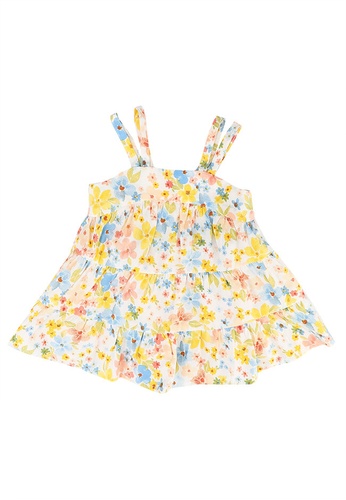 Old Navy multi Floral All Day Tiered Dress 08B55KAA6F3814GS_1