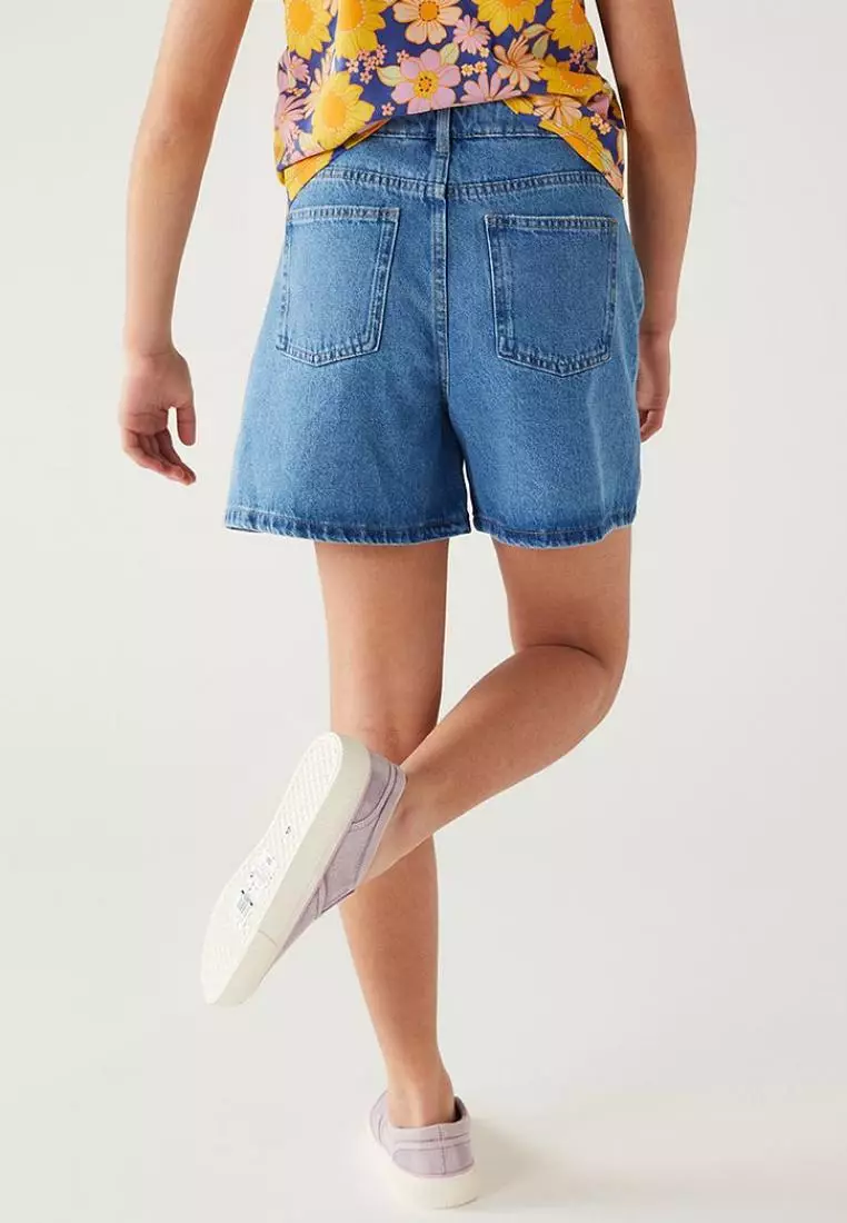 Marks and spencer denim shorts outlet