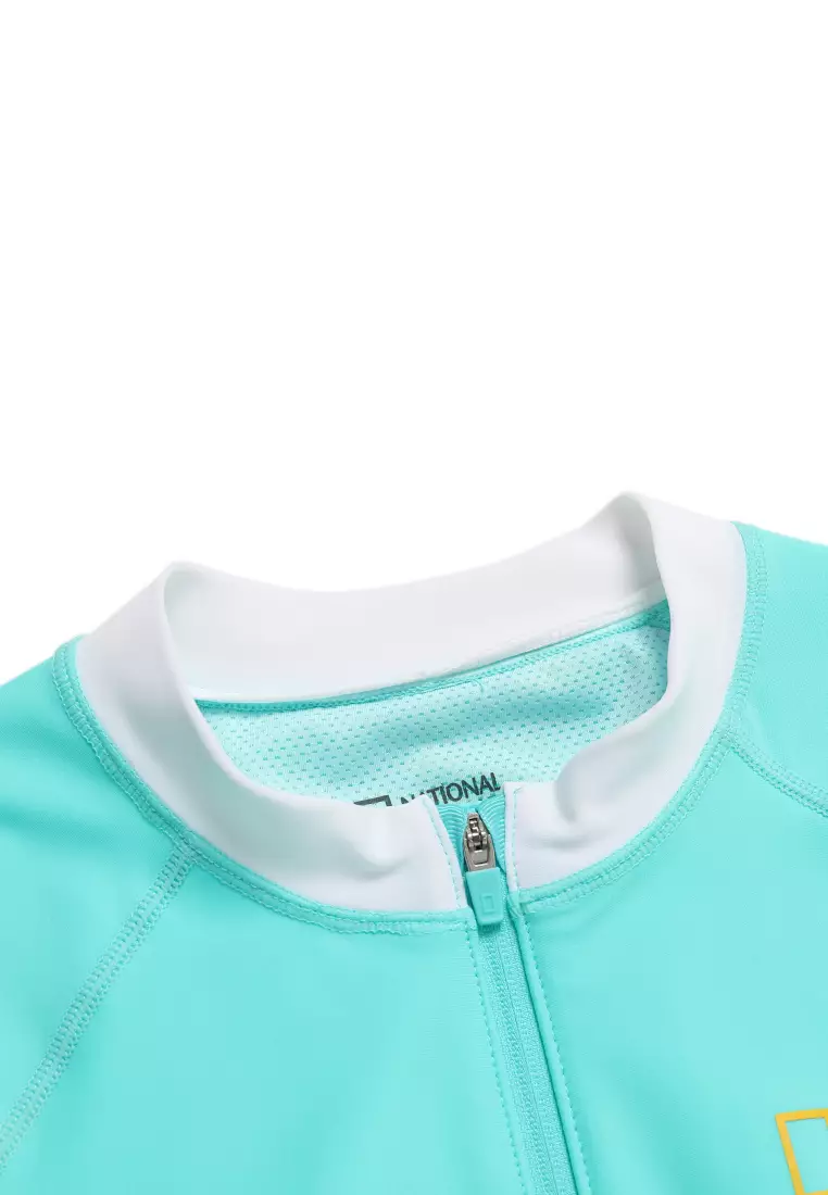 女裝短版拉鍊防曬衣