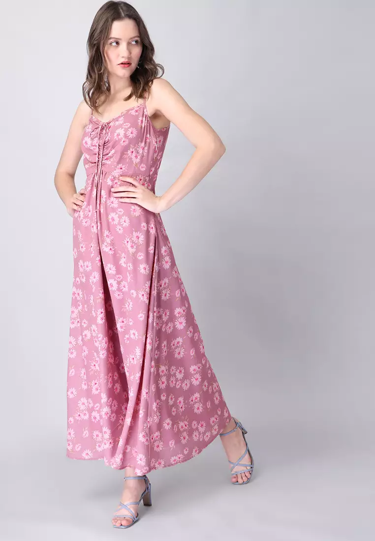 Floralis No. 25 Women's Strappy Split Dress