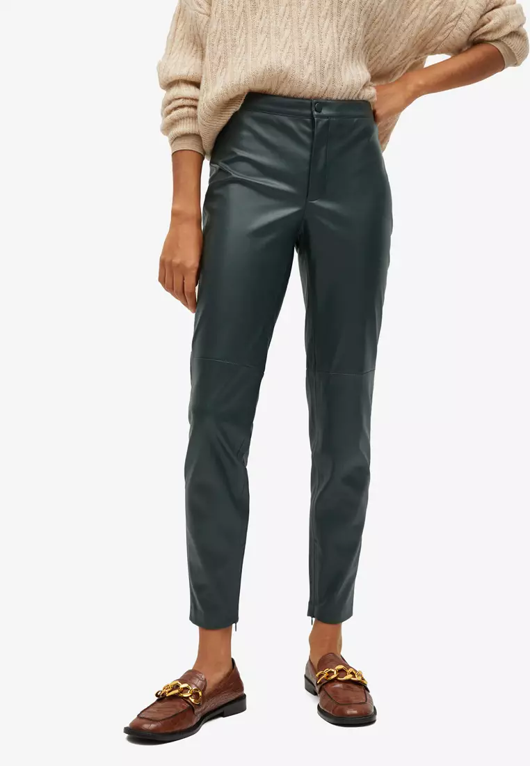 Faux Leather Trousers