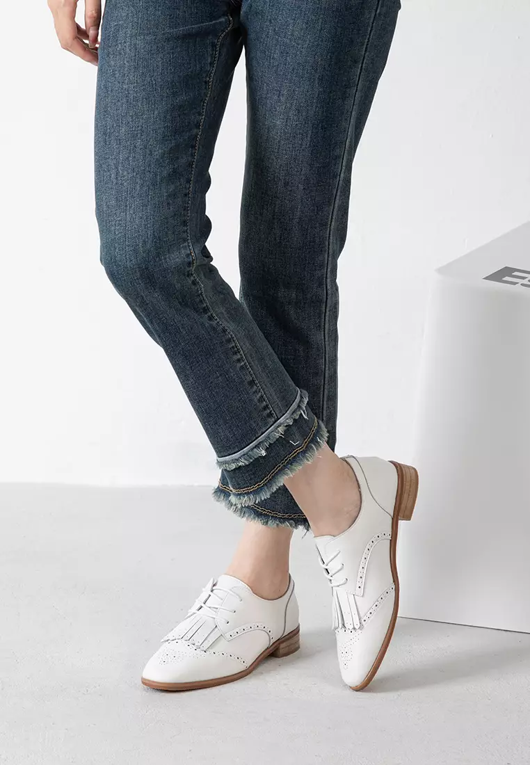 雕花真皮流蘇德比鞋 TH926-3