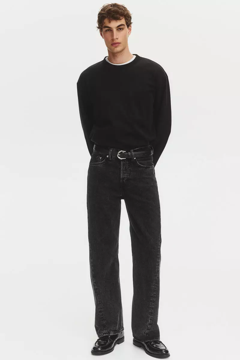 Loose Straight twisted leg jeans