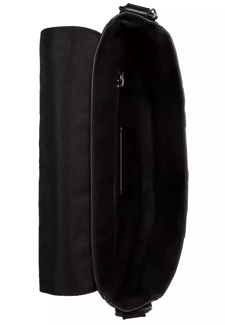 Houston Map Bag In Signature Leather in Black 4006