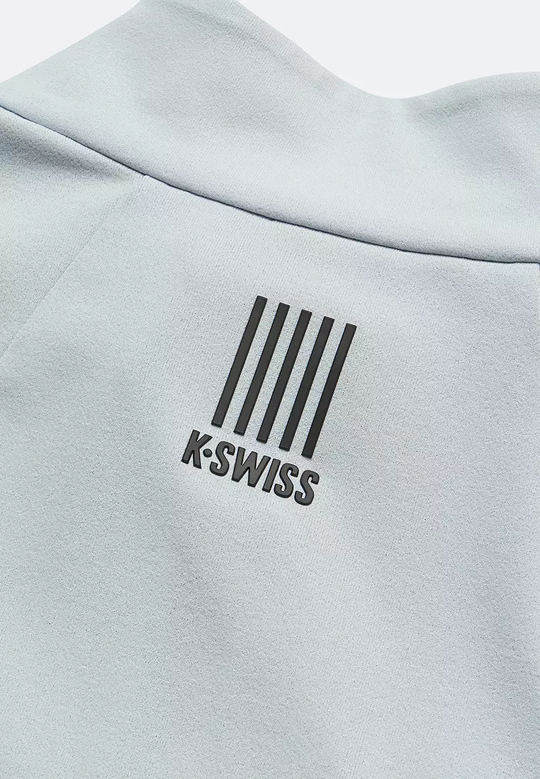 男裝 K-SWISS LOGO 半拉鏈上衣