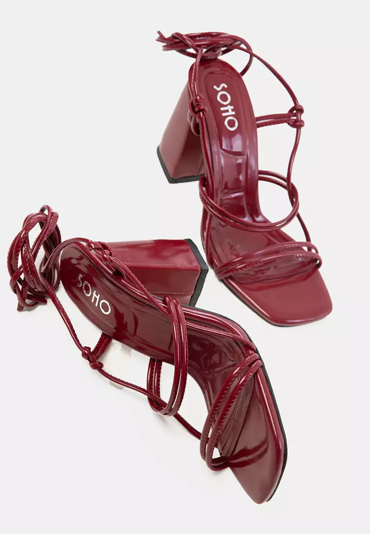 Strappy Block Heel Shoes
