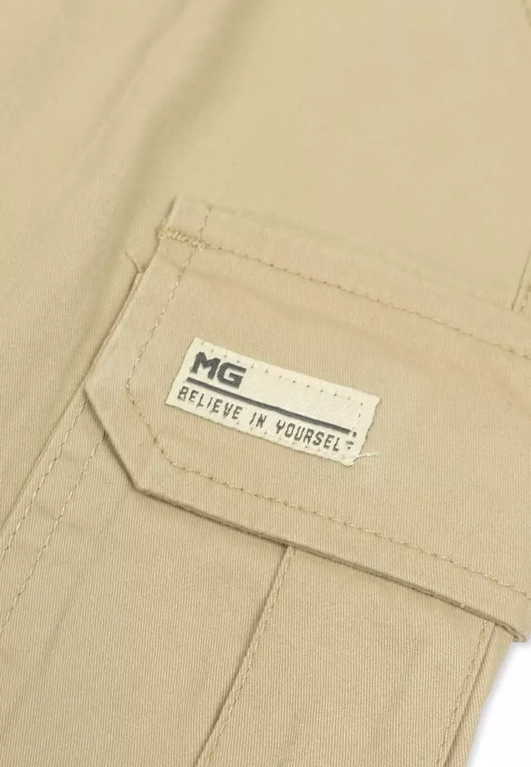 Boys Twill Cargo Jogger Pants 