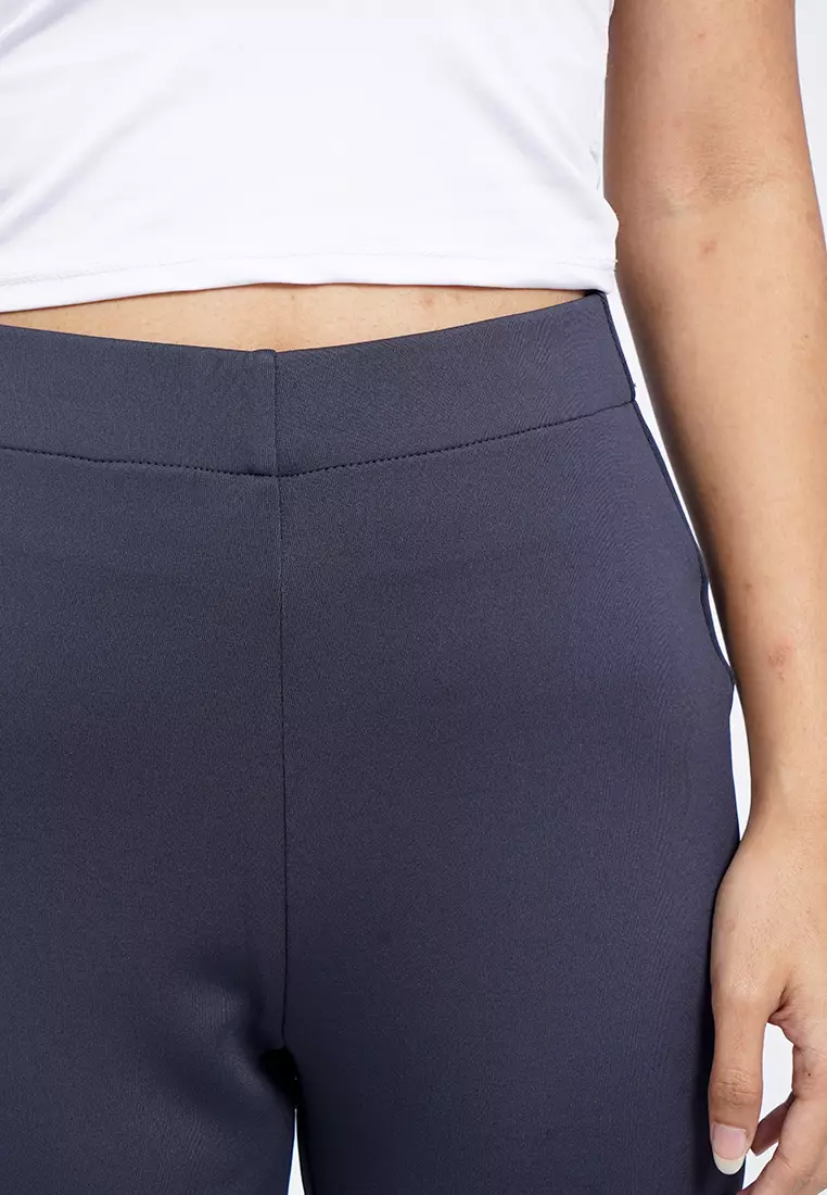 High Rise Fit & Flare Pants