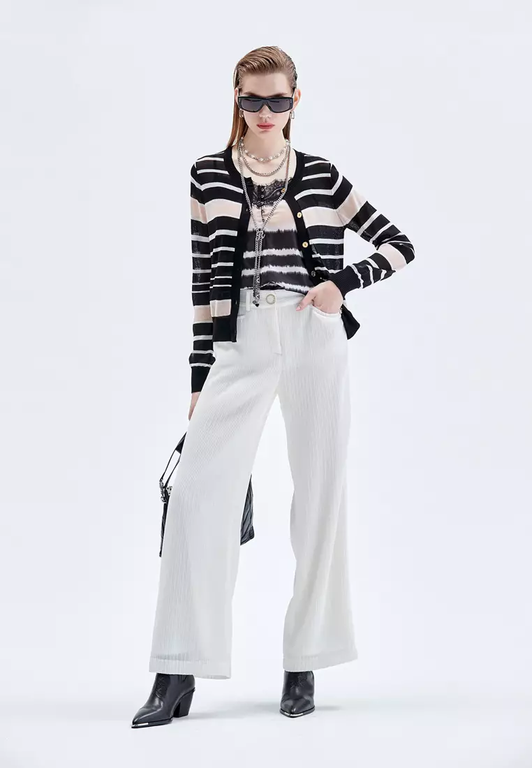 Wide Leg White Pants