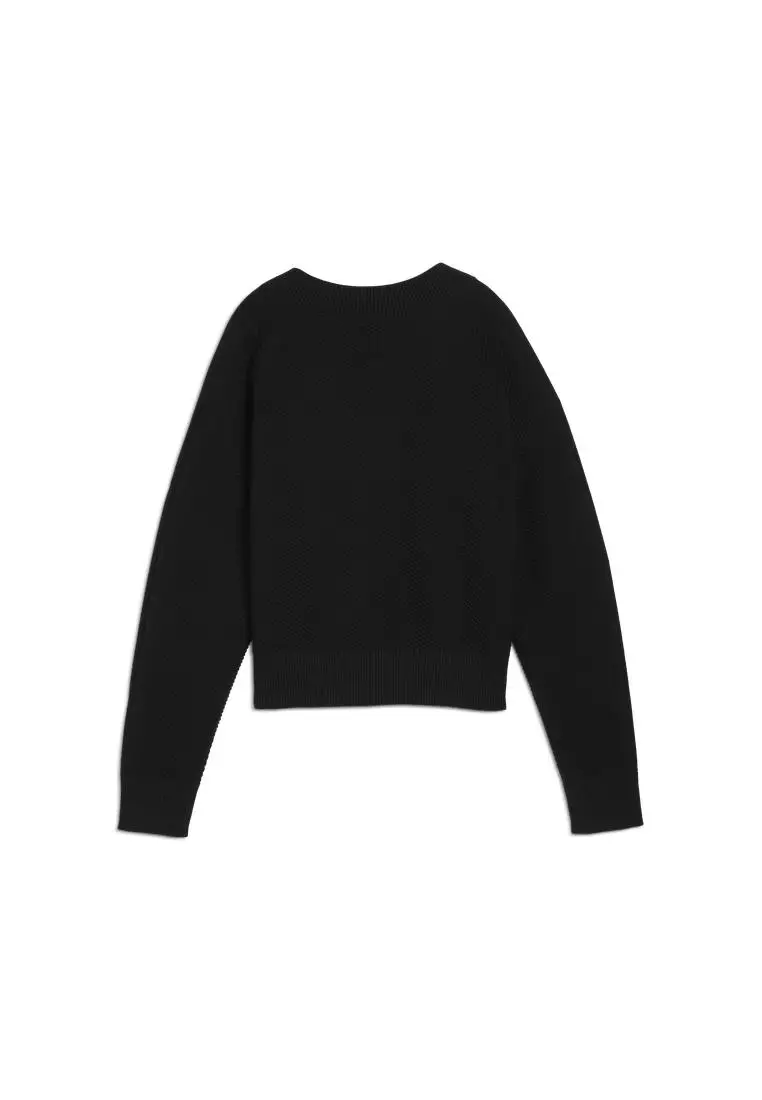 T7 Knitted Women's V-Neck Crew