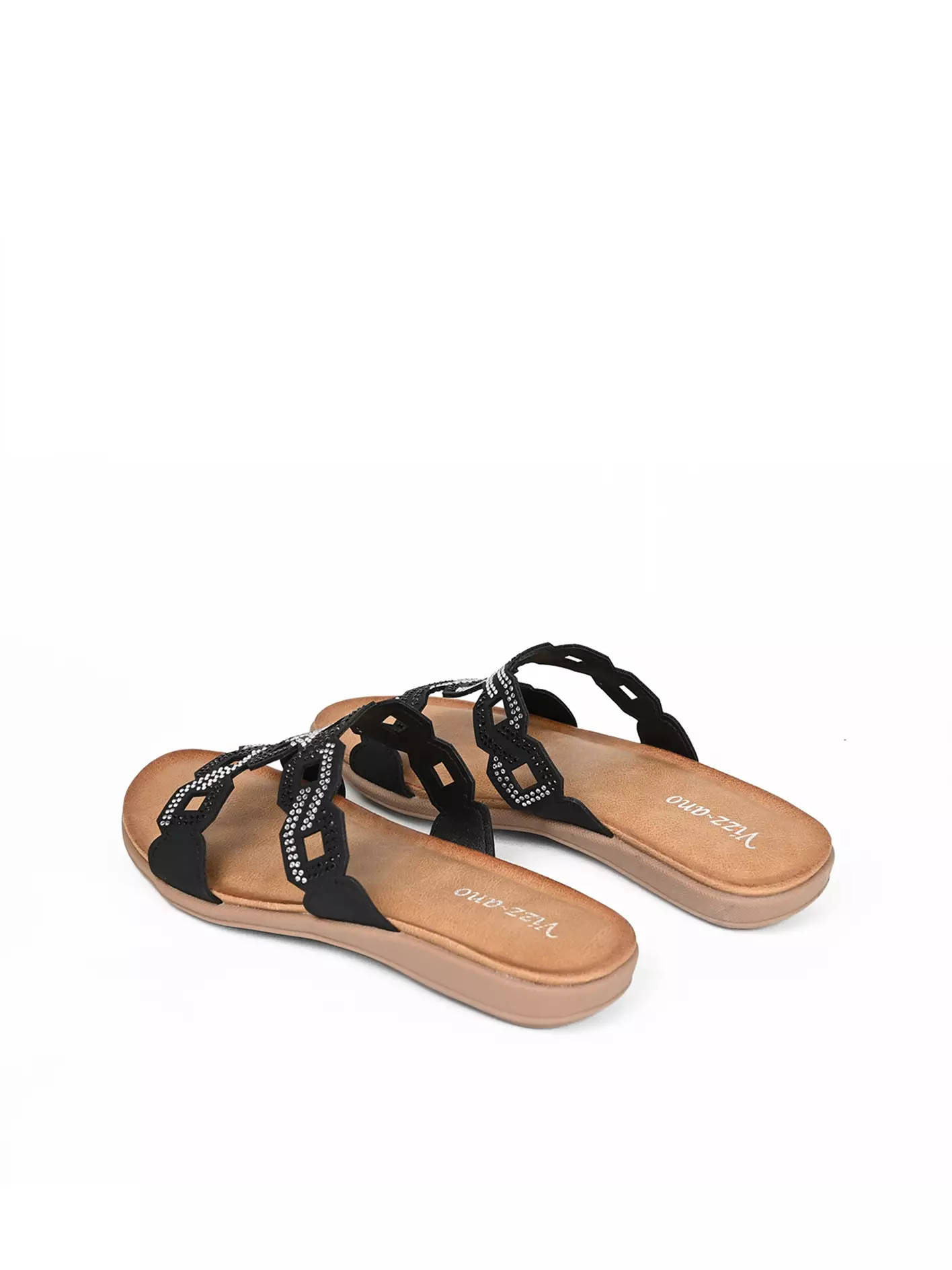 Vizzano Shoes Sandal Flat Slip On Wanita Cantik Design Virdie