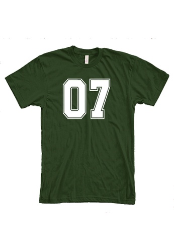 MRL Prints green Number Shirt 07 T-Shirt Customized Jersey 763B5AAB753E45GS_1
