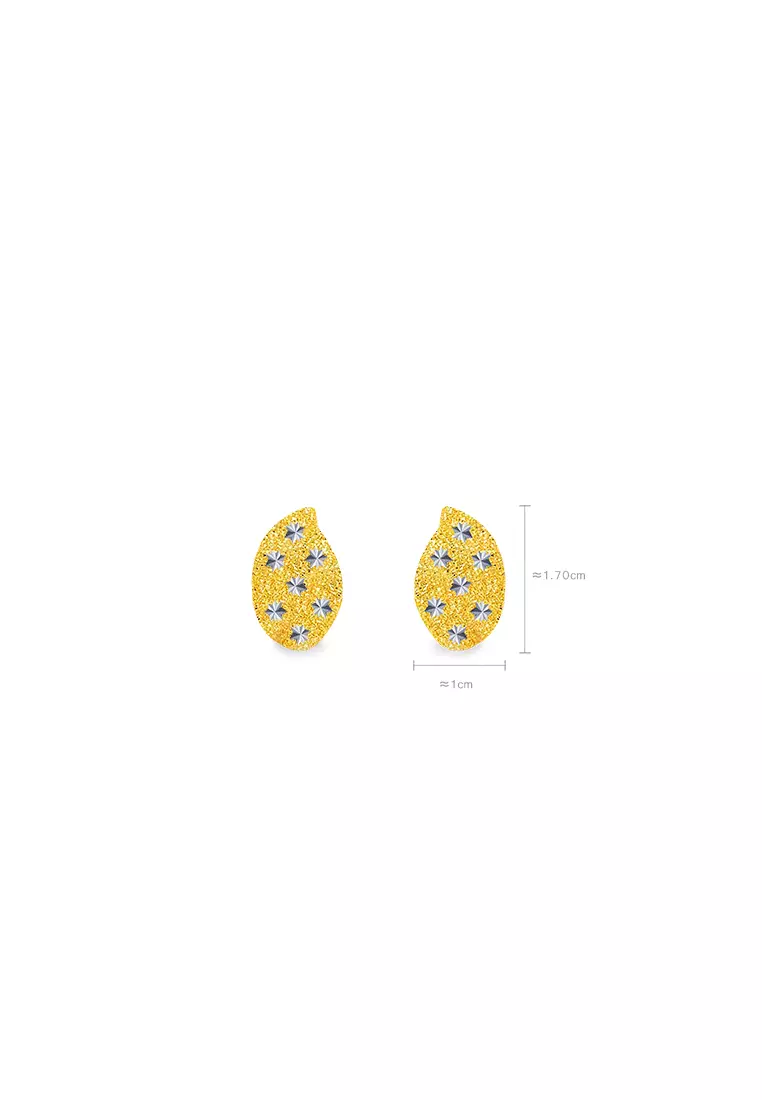 375/9K Gold Clip Earrings S204