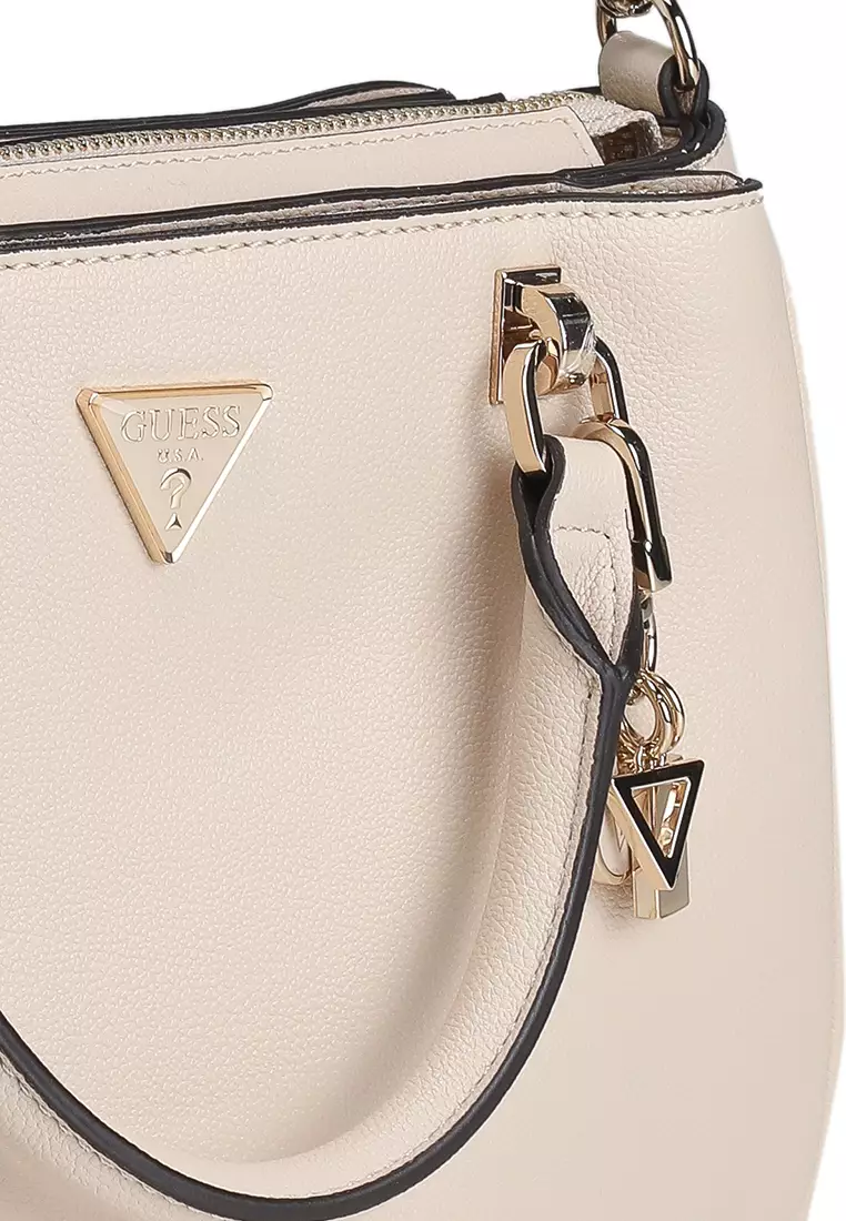 Guess FEDORA SHOULDER SATCHEL - Sac à main - bone/écru