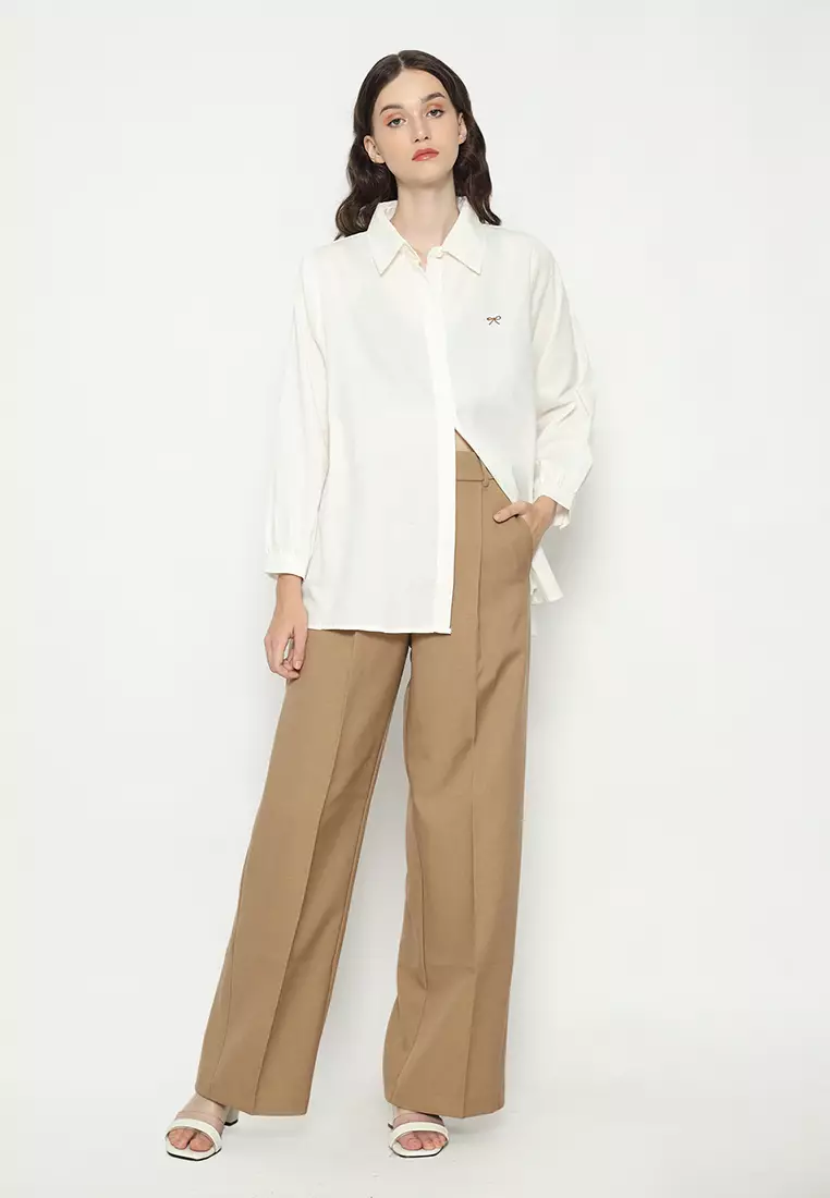 Mannequin Ribbon Cotton Shirt