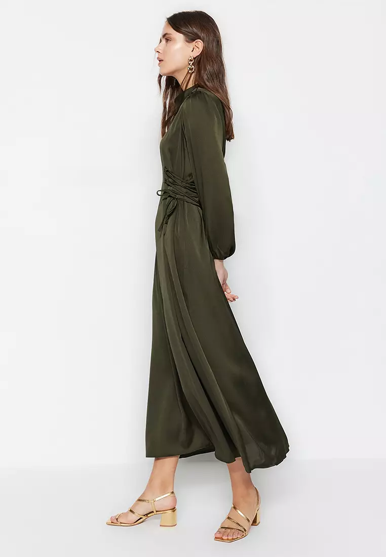 Waist Detailed Maxi Dress