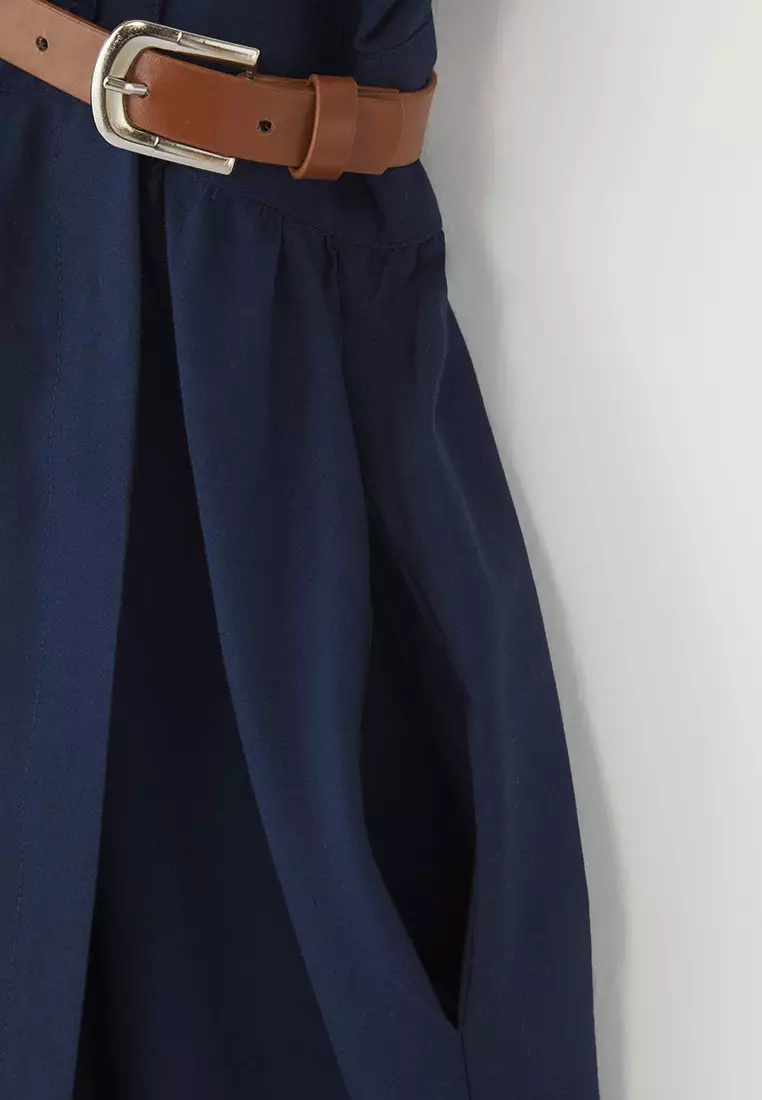 Shirt Collar Plus Size Dress