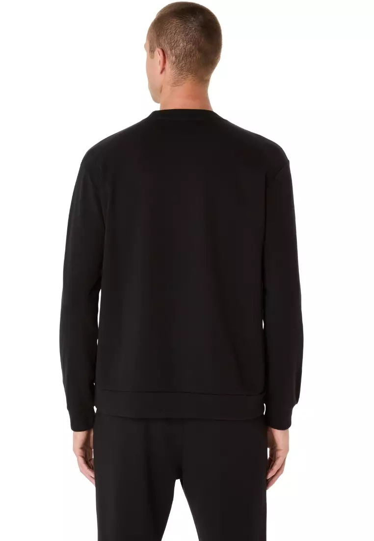 SWEAT CREW NECK TOP MEN (BLACK)