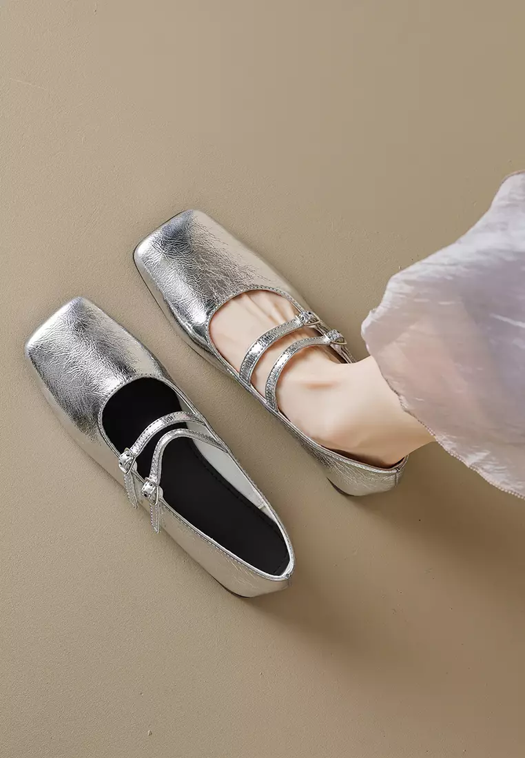 Double Strap Mary Jane Shoes WW8393-1