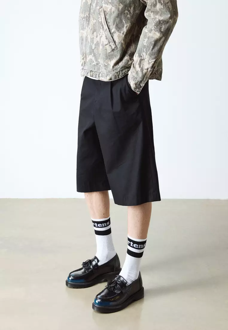 Adrian Tassel Arcadia Rub Off Leather Black Navy Loafers - Women