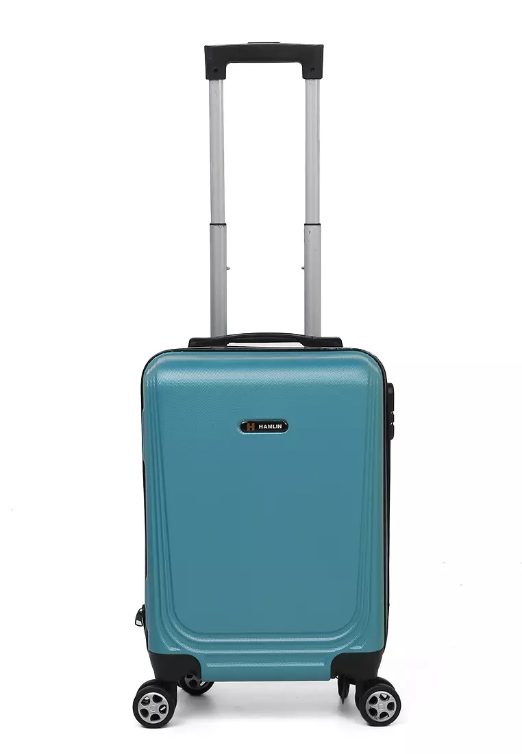 Caroline Koper Hardcase Unisex Size 18 Inch Tas Travel Large Compartment Material ABS+PVC Coated ORIGINAL - Green