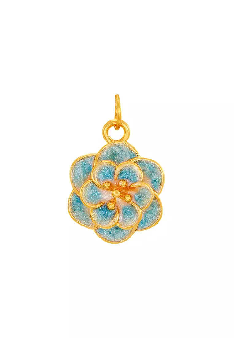HABIB 999/24K Yellow Gold Pendant (Flower) 9GP01120425