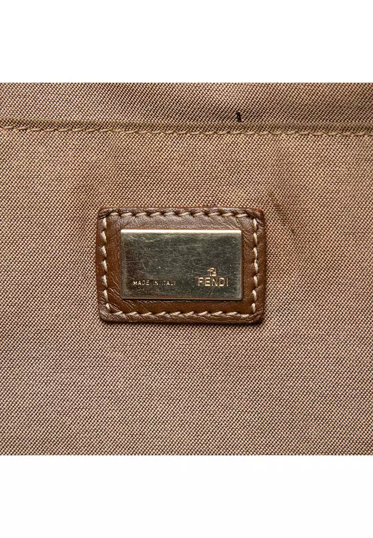 Pre-Loved Fendi Zucchino Canvas Chef Shopping Tote