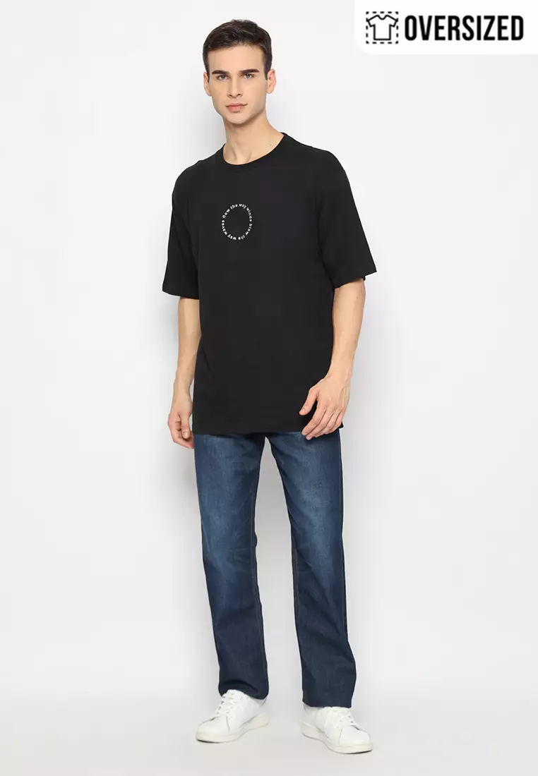 RBJ T-Shirt Cotton Combed Oversized Pria 2079250161