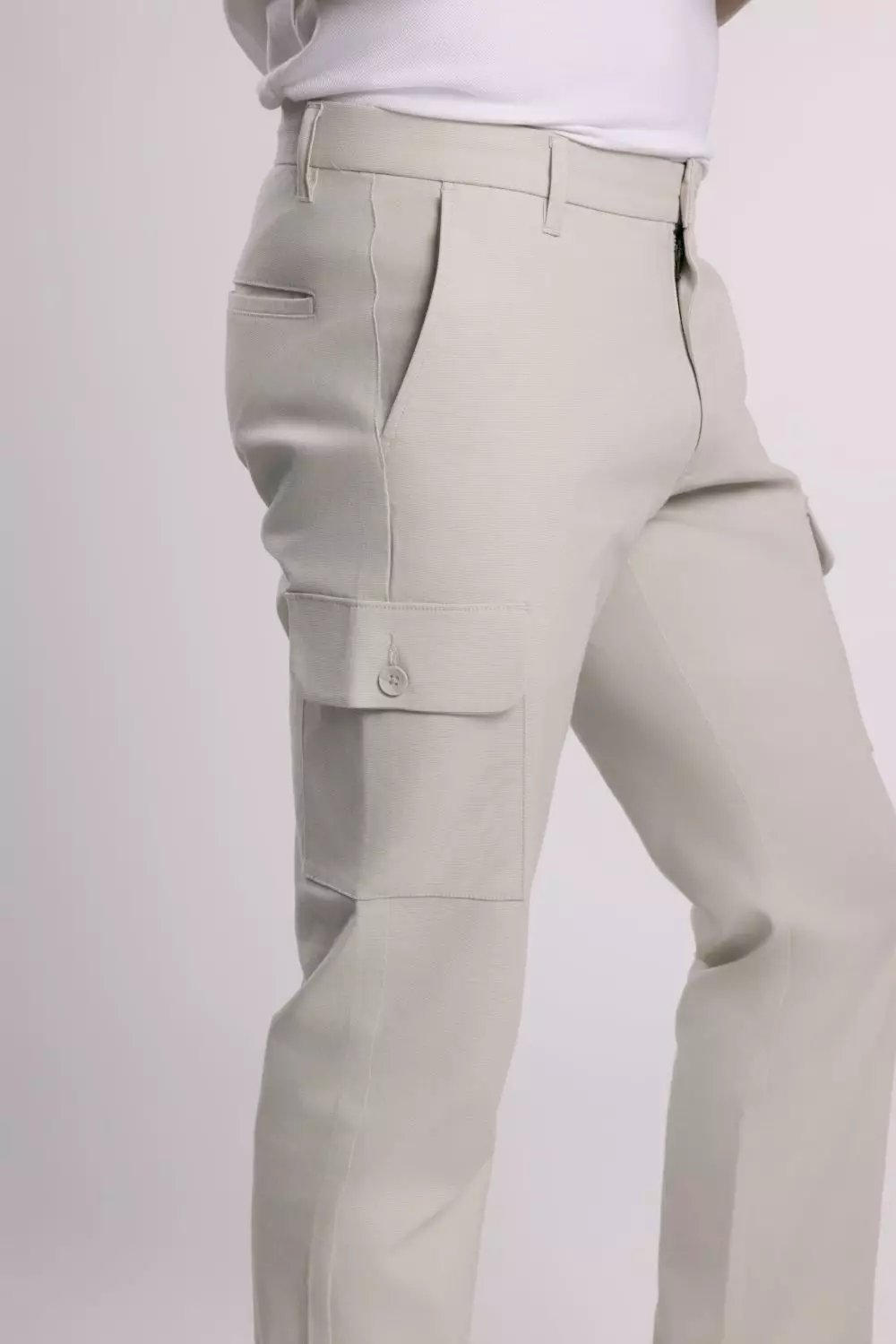 MOC - Celana Cargo Panjang Pria  Zico - Light Khaki