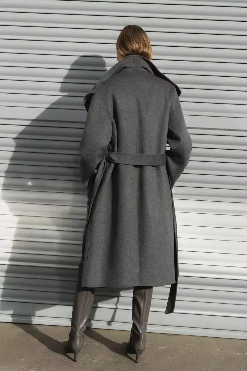 Handmade wool-blend coat