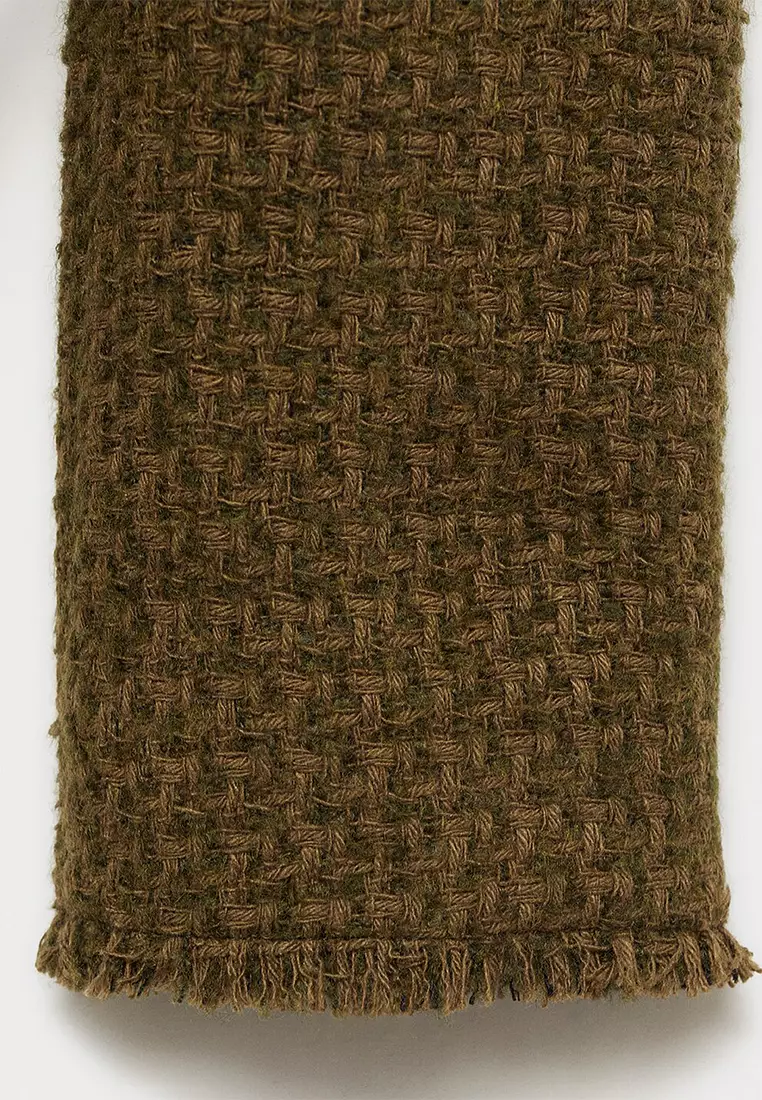 Tweed Jacket With Jewel Buttons