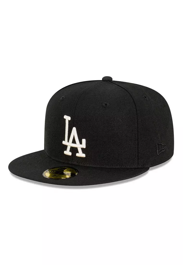 Los Angeles Dodgers 59FIFTY Fitted League Basic Wool White Outline