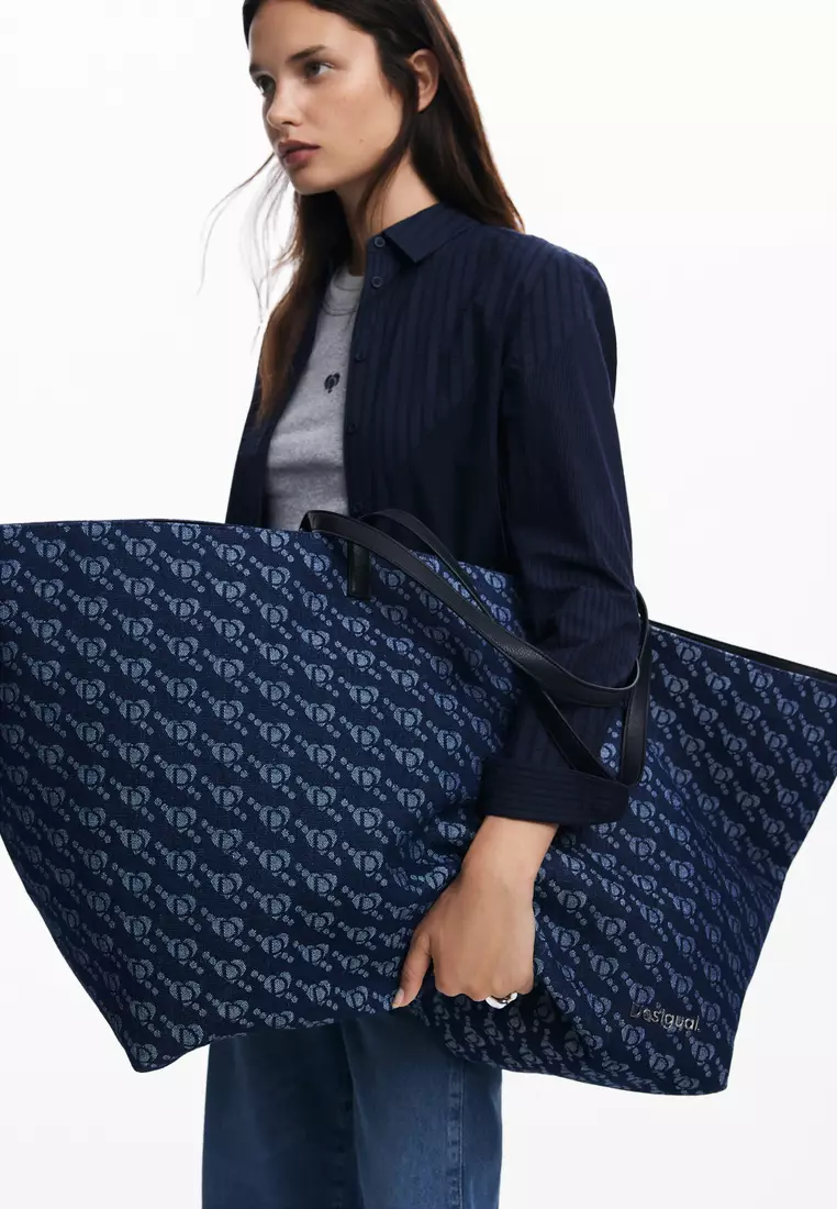 Desigual Women's accessories Desigual logo shopper bag.