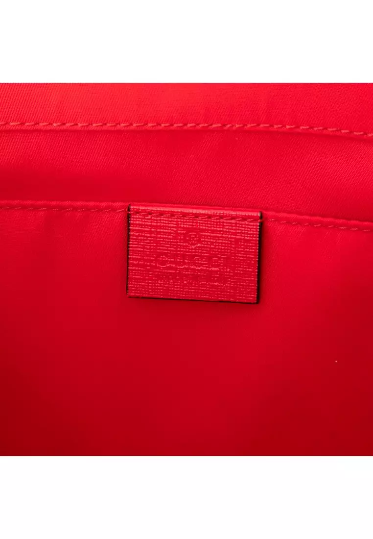 Pre-Loved Gucci Childrens Coated Canvas Heart Handbag