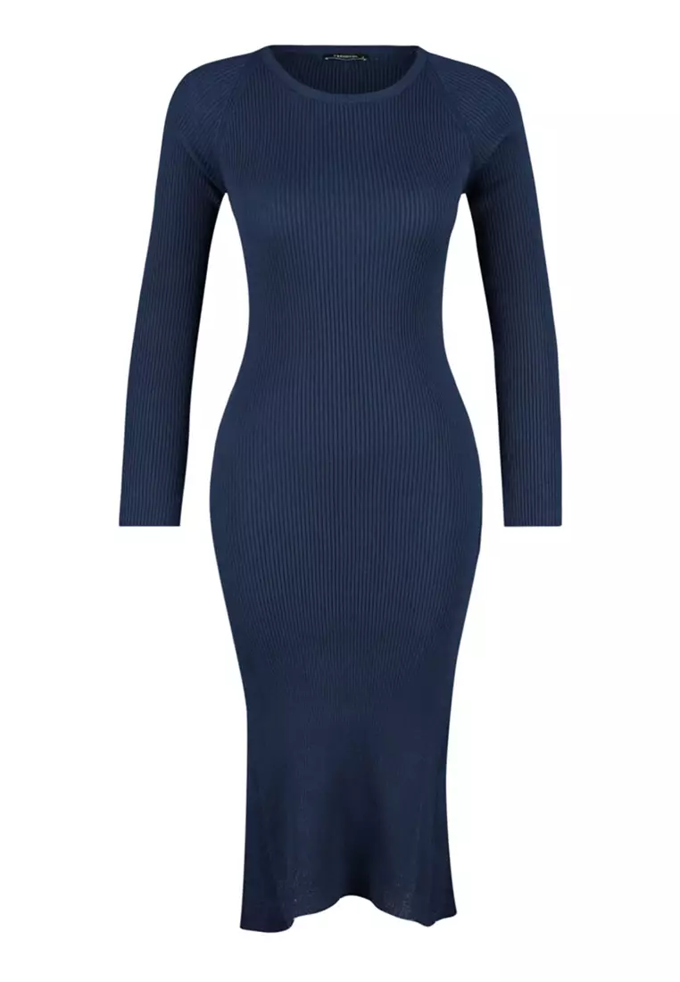 Buy Trendyol Midi Knitwear Crew Neck Dress 2025 Online ZALORA