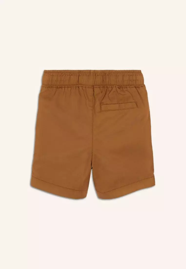 Twill Non-Stretch Jogger Shorts for Boys