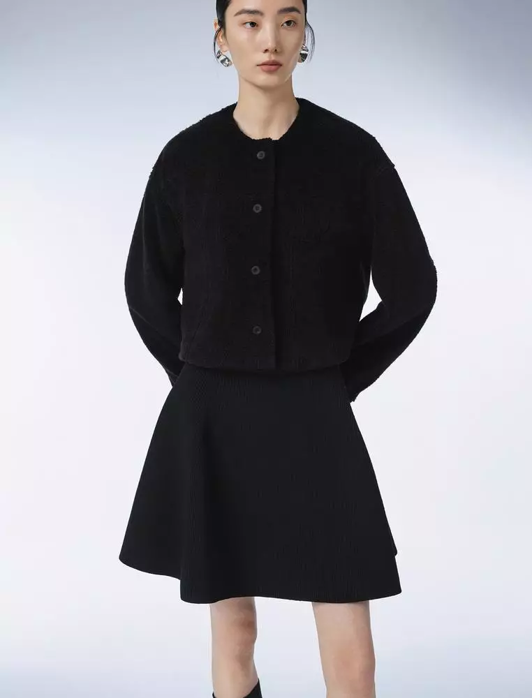 仿皮草寬鬆外套