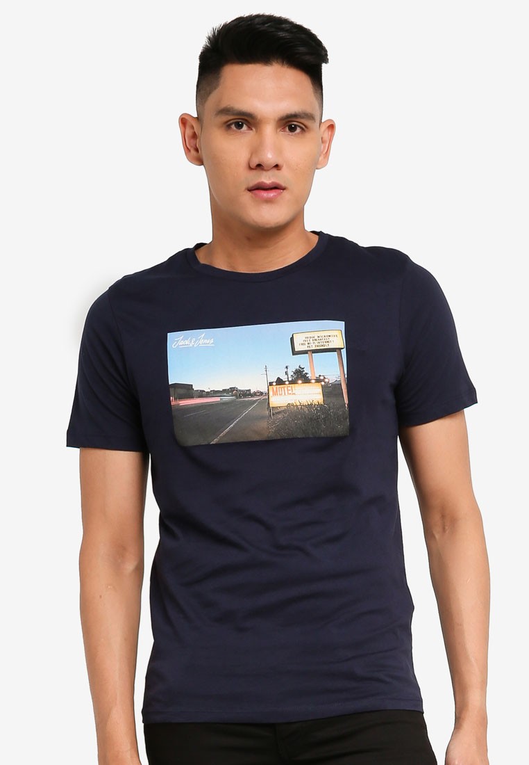 Short Sleeve Crew Neck Cafe Tee