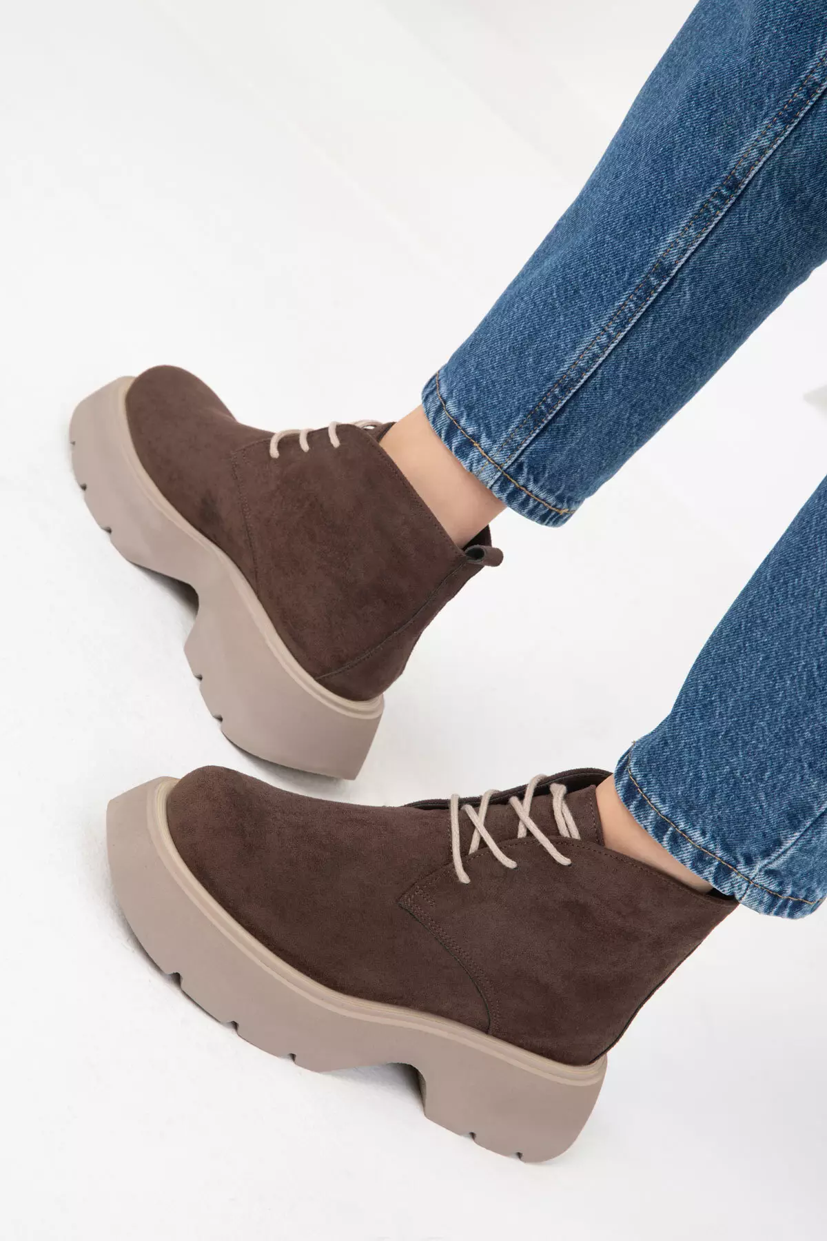 Brown Suede 19928 Boots & Bootie