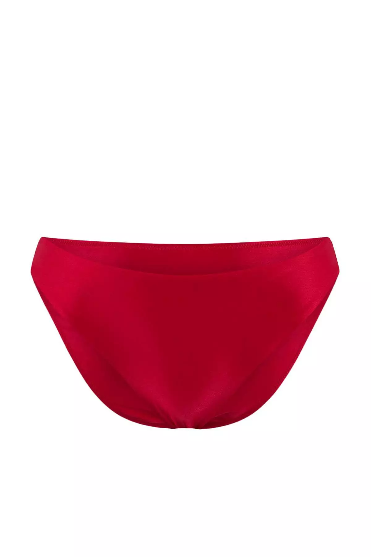 Red Regular Waist Regular Basic Bikini Bottom Tbess26Ba8