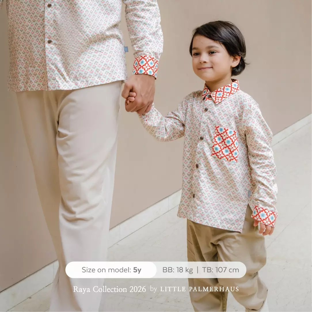 Little Palmerhaus - Baju Lebaran 2026 - Saraya Boy Attire Set (Setelan Baju Koko Anak Usia 1-6 Tahun) Teal Green