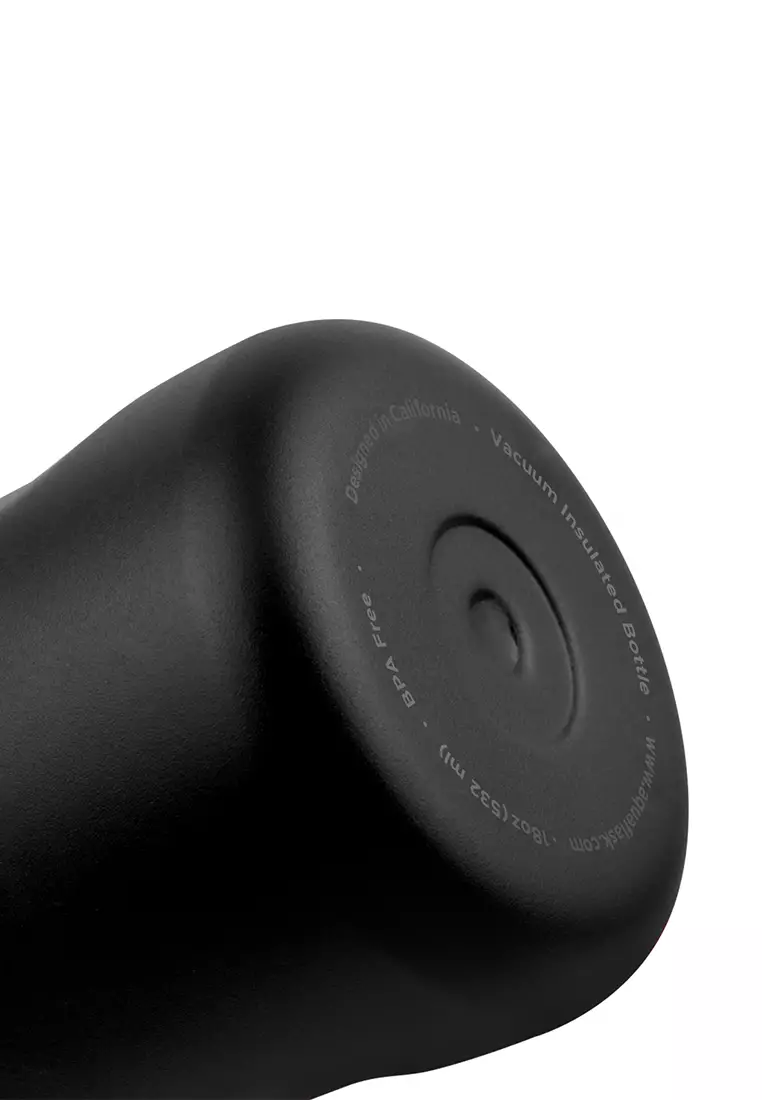 18oz Space Black New Sports Lid Bottle Wide Mouth Vacuum Insulated Stainless Steel Drinking Water Bottle