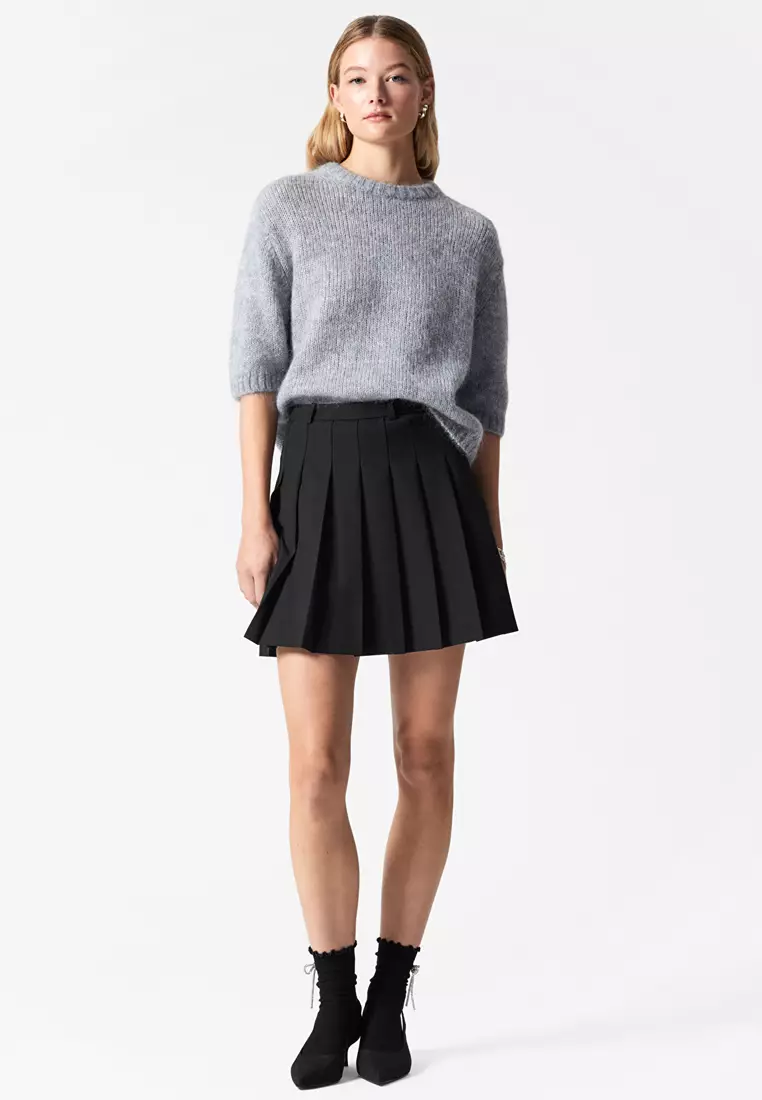 Knitted Mohair-Blend T-Shirt