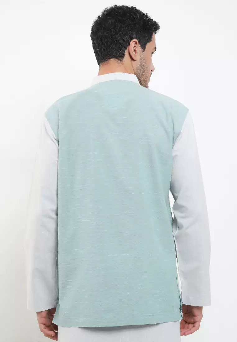 Deep Aqua Long Baju Koko