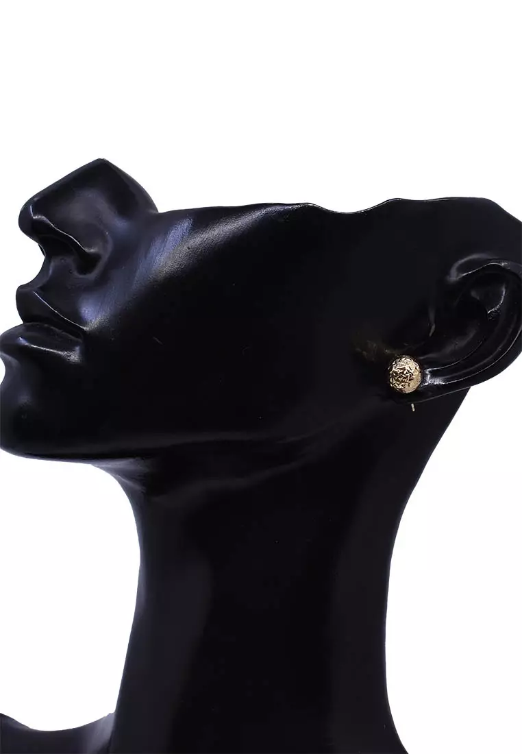 18K Italian Made Yellow Gold Earrings